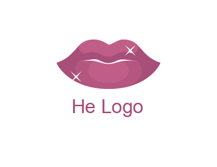 shiny lips beauty logo
