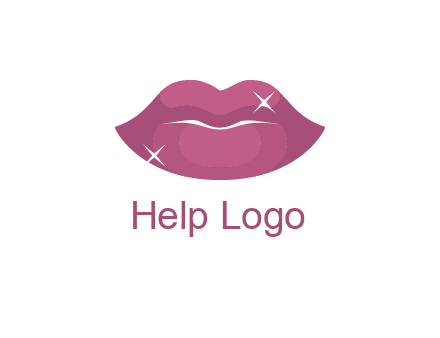 shiny lips beauty logo