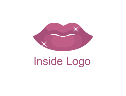 shiny lips beauty logo