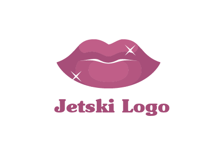 shiny lips beauty logo