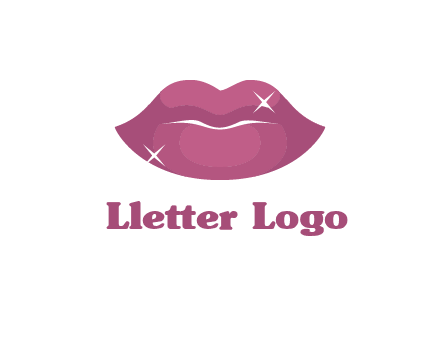 shiny lips beauty logo
