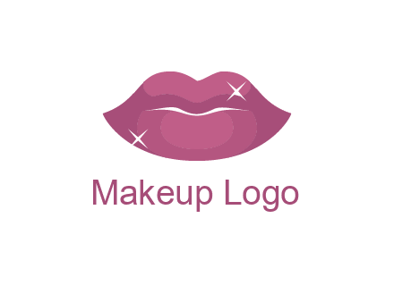 shiny lips beauty logo