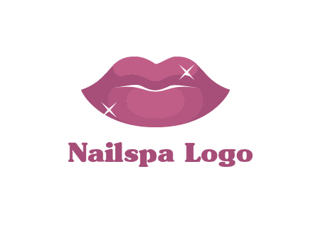shiny lips beauty logo