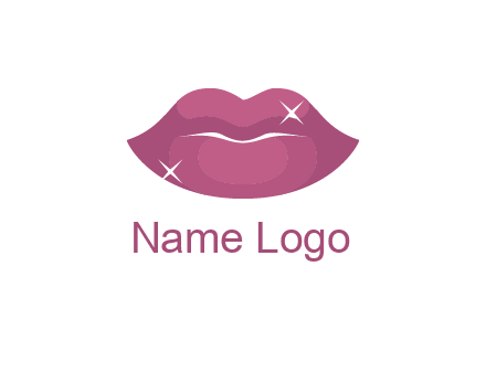 shiny lips beauty logo