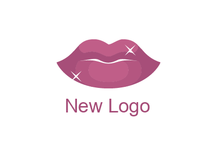 shiny lips beauty logo