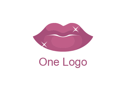 shiny lips beauty logo