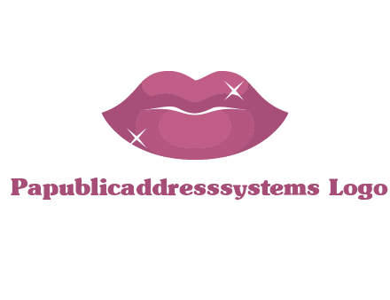 shiny lips beauty logo