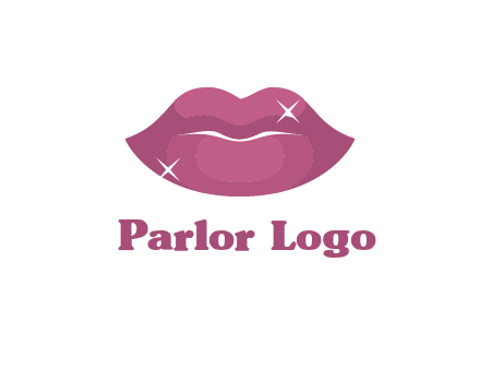 shiny lips beauty logo