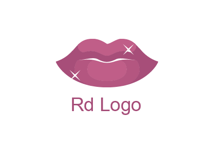 shiny lips beauty logo