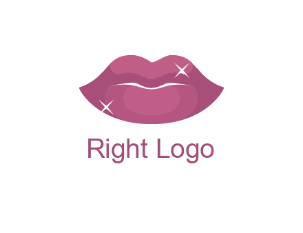 shiny lips beauty logo