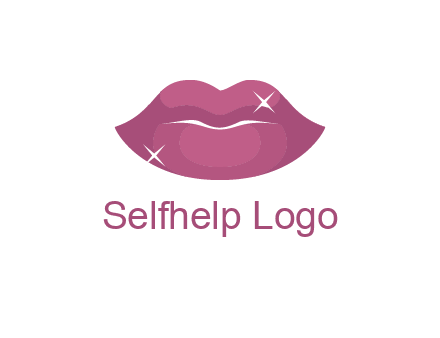 shiny lips beauty logo