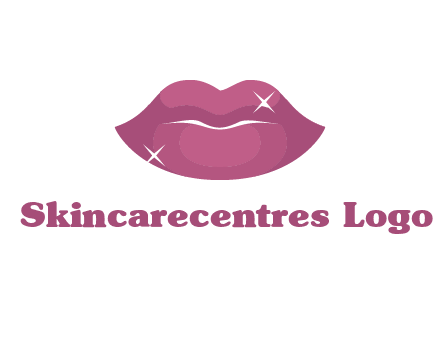 shiny lips beauty logo