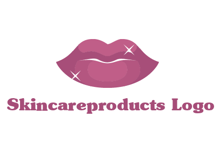 shiny lips beauty logo