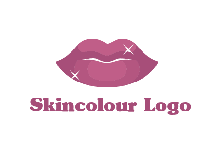 shiny lips beauty logo