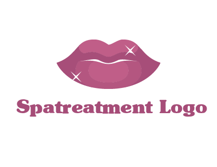 shiny lips beauty logo