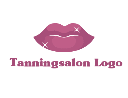 shiny lips beauty logo
