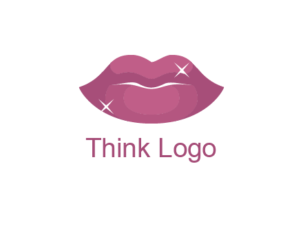 shiny lips beauty logo