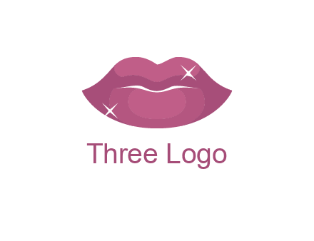 shiny lips beauty logo