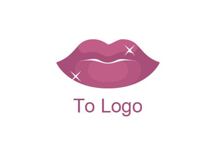 shiny lips beauty logo