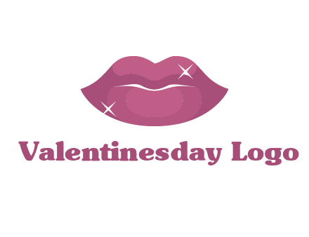 shiny lips beauty logo