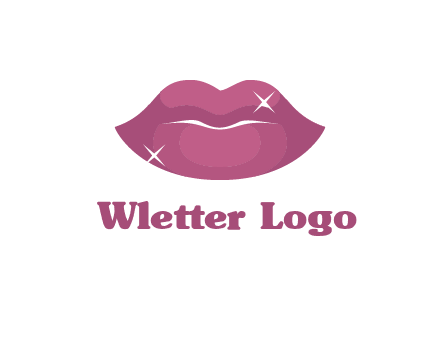 shiny lips beauty logo