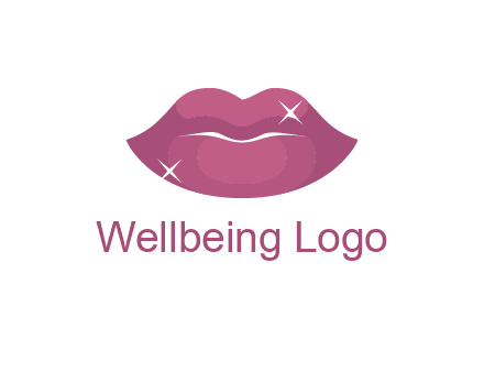 shiny lips beauty logo