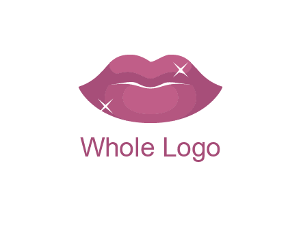 shiny lips beauty logo
