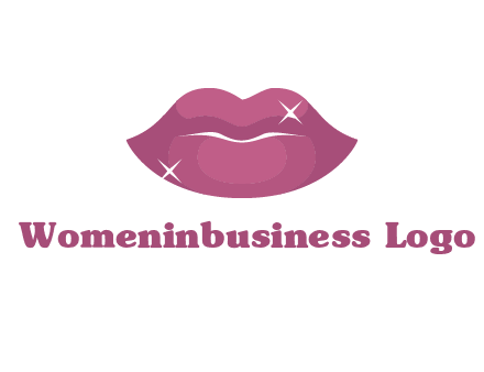 shiny lips beauty logo