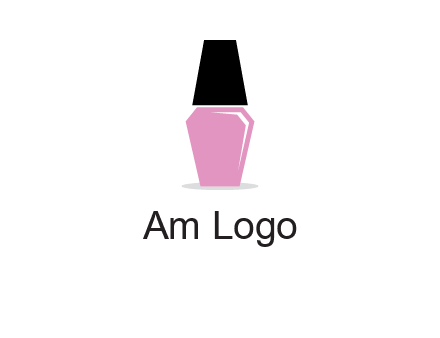nail paint bottle beauty logo