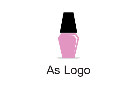 nail paint bottle beauty logo