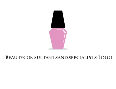 nail paint bottle beauty logo