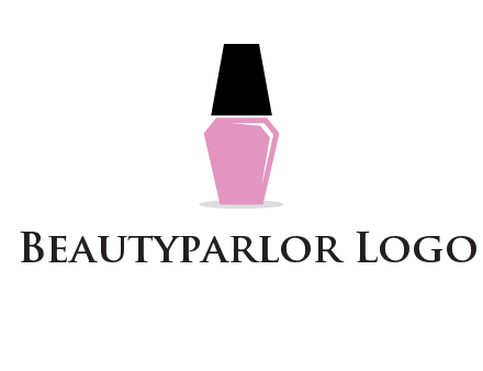 nail paint bottle beauty logo