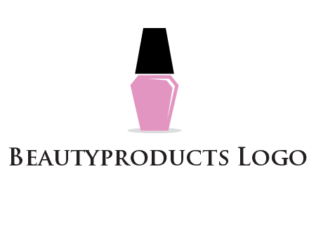 nail paint bottle beauty logo