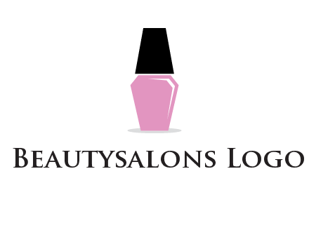 nail paint bottle beauty logo