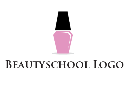 nail paint bottle beauty logo
