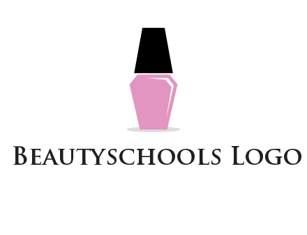 nail paint bottle beauty logo