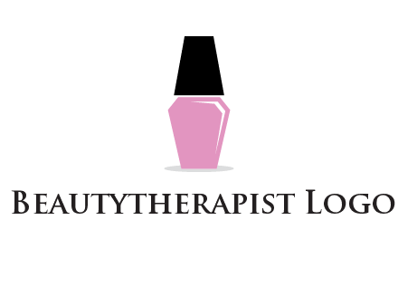 nail paint bottle beauty logo