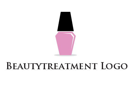 nail paint bottle beauty logo