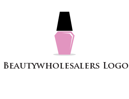 nail paint bottle beauty logo