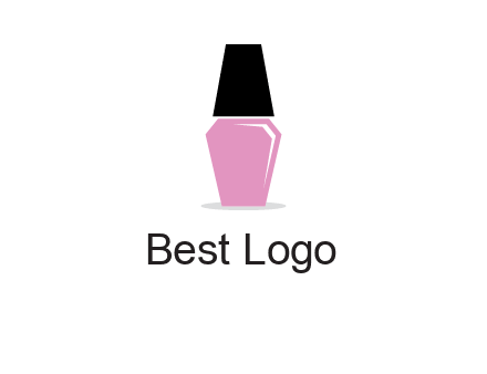 nail paint bottle beauty logo