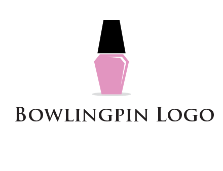 nail paint bottle beauty logo