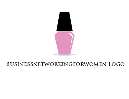 nail paint bottle beauty logo