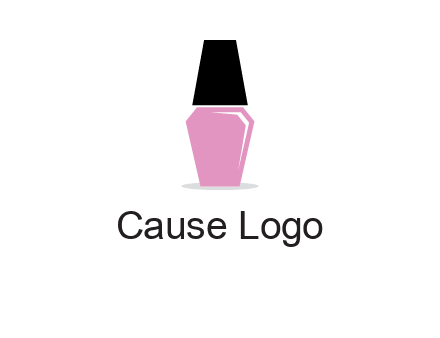 nail paint bottle beauty logo