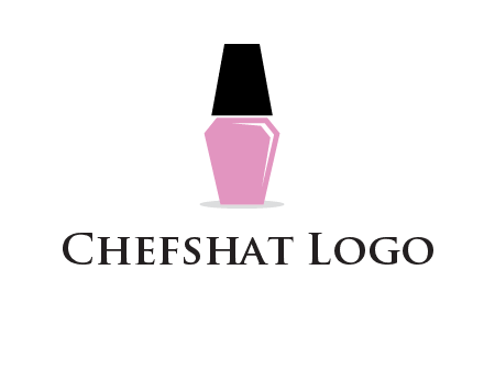 nail paint bottle beauty logo
