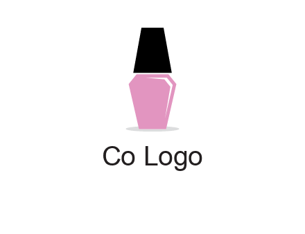 nail paint bottle beauty logo
