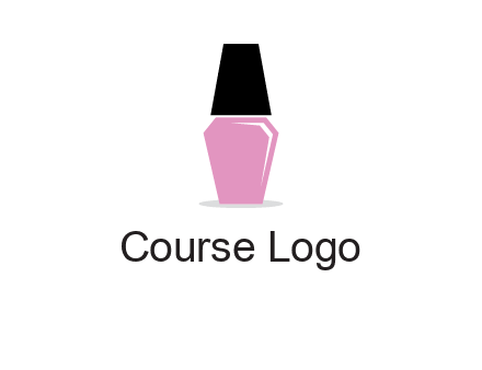 nail paint bottle beauty logo
