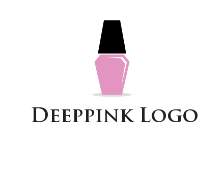 nail paint bottle beauty logo
