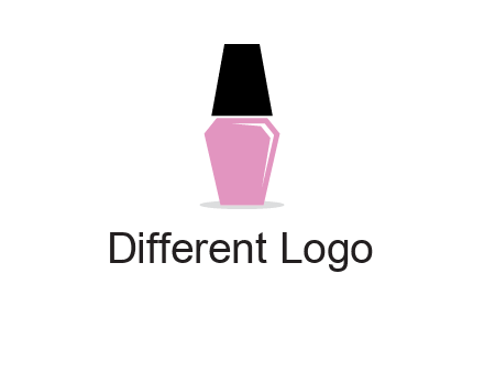 nail paint bottle beauty logo