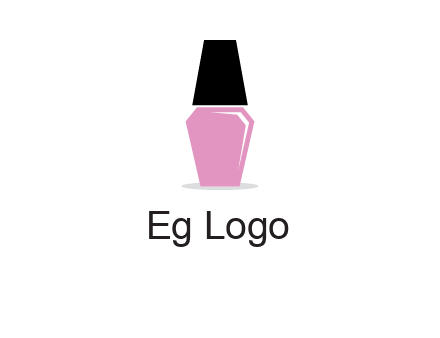 nail paint bottle beauty logo