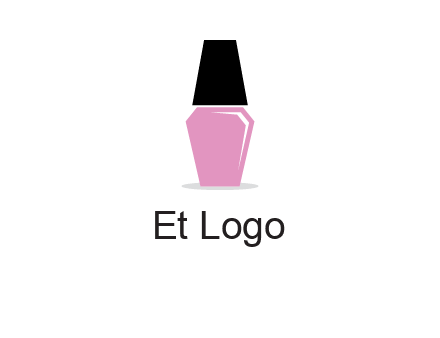 nail paint bottle beauty logo